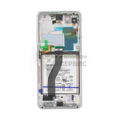 Замена дисплея Samsung G998 galaxy S21 ultra (silver) (GH82-24925B) (фото)